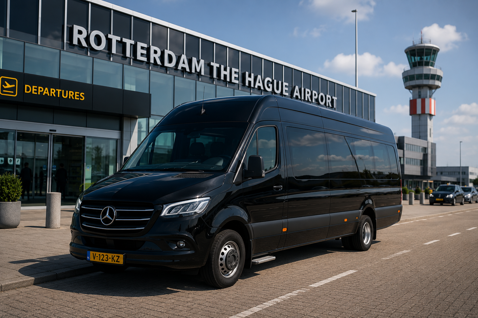 Groepsvervoer en taxibus naar Schiphol