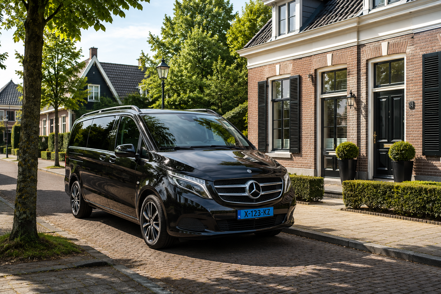 Taxi ophalen aan huis voor een rit naar Schiphol